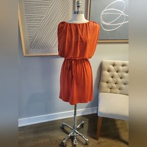 Orange Tie Dress